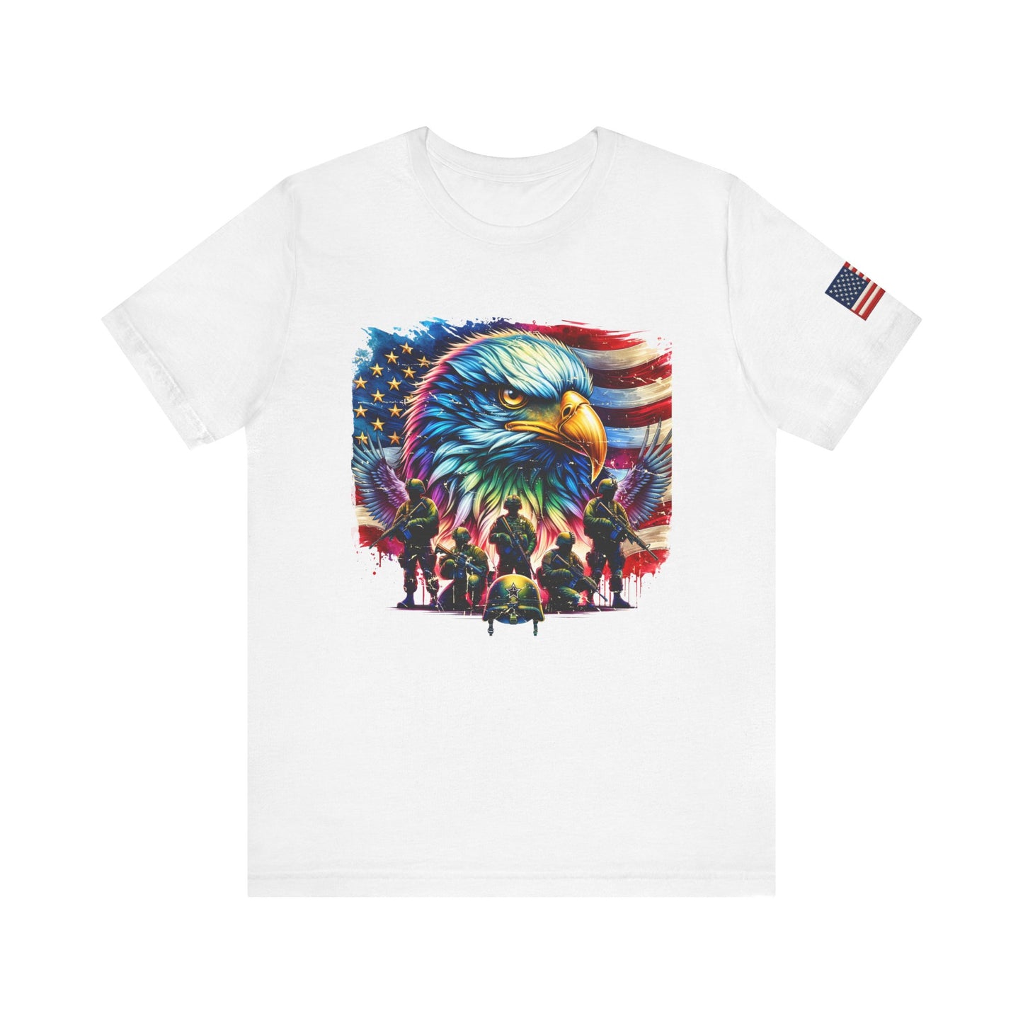 Patriotic eagle t-shirt soft cotton