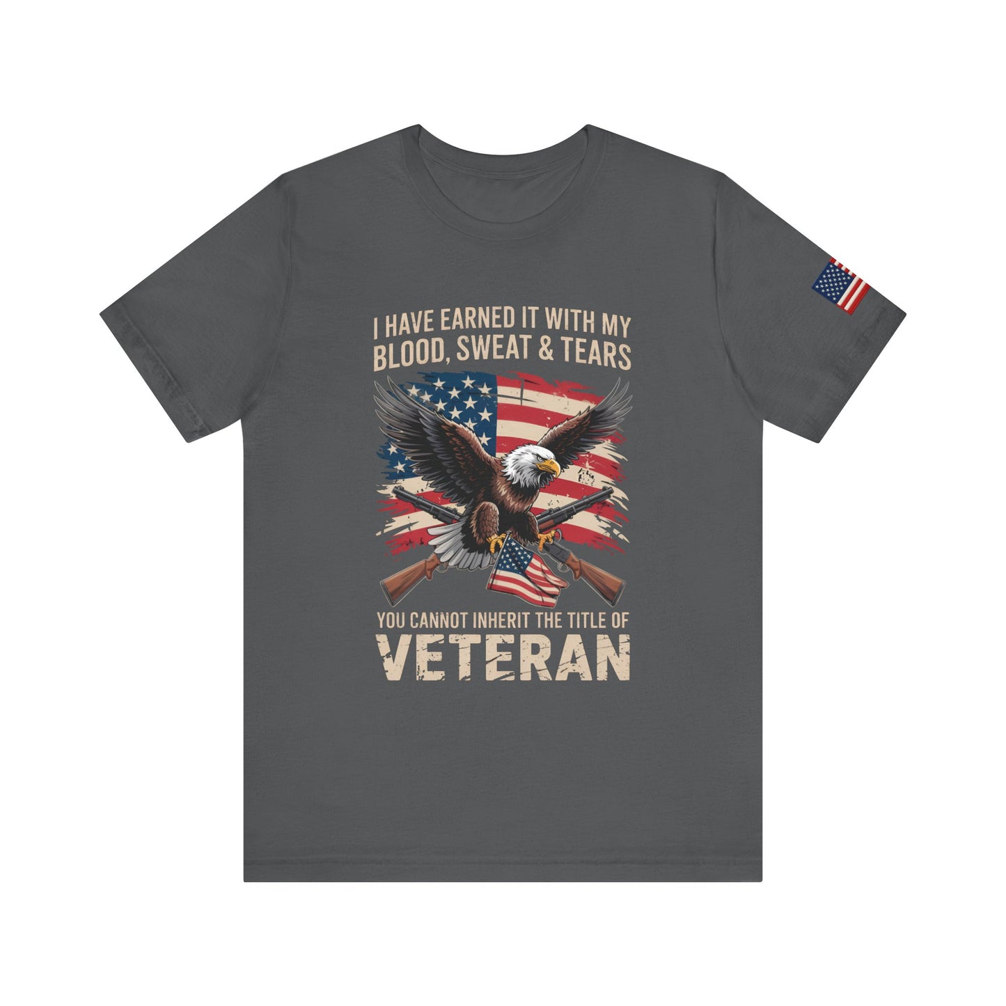 You cannot inherit the title of veteran tee Grey