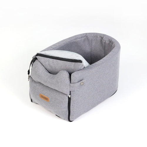 Portable Dog Car Seat Bed & Carrier – Central Console + Small Dog Travel