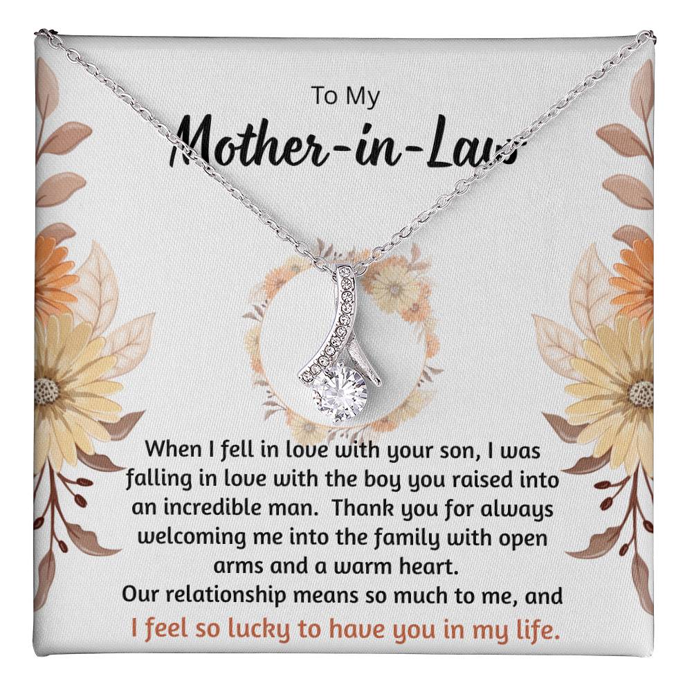 Alluring Beauty Necklace gift for mother-in-law 14k plated stainless steel