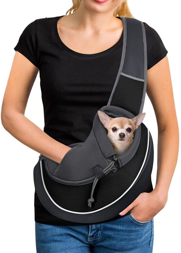 Portable Crossbody Pet Carrier Bag – Outdoor Dog & Cat Travel Sling