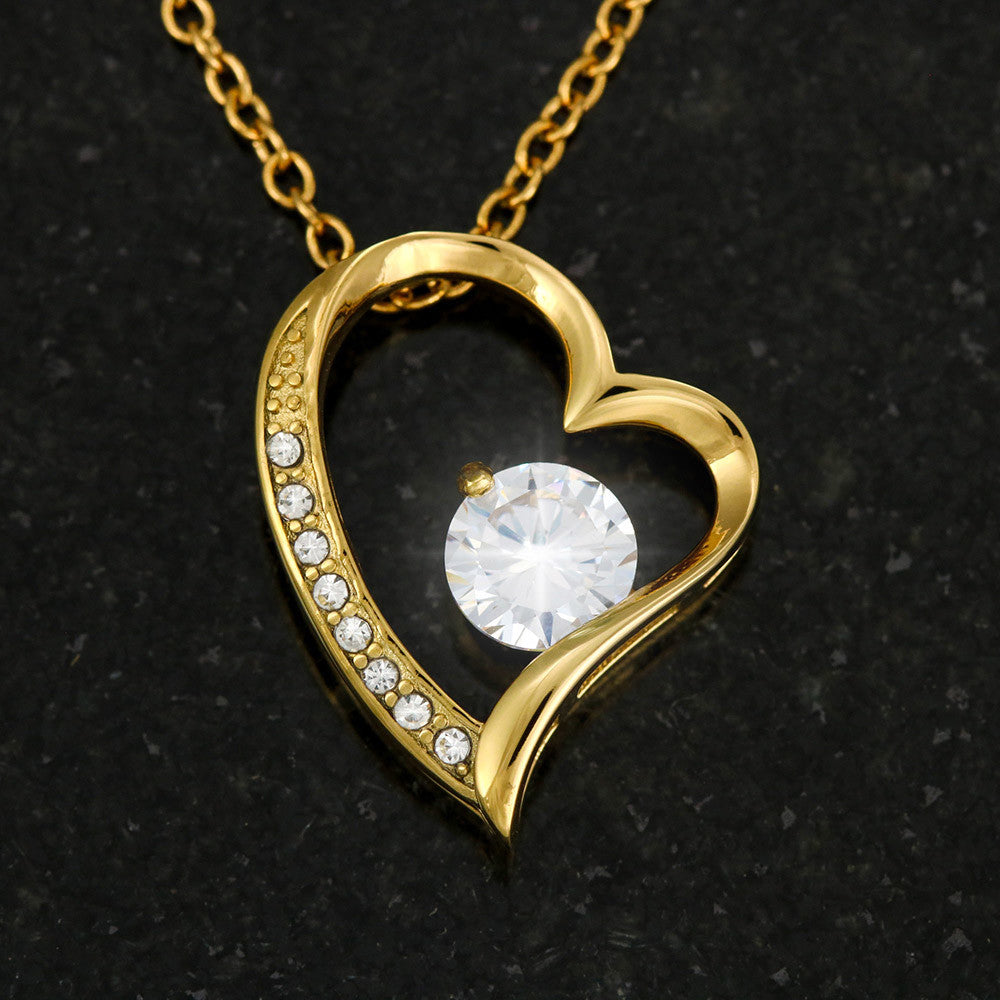 6.5mm cubic zirconia heart pendant adjustable chain 18-22 inch