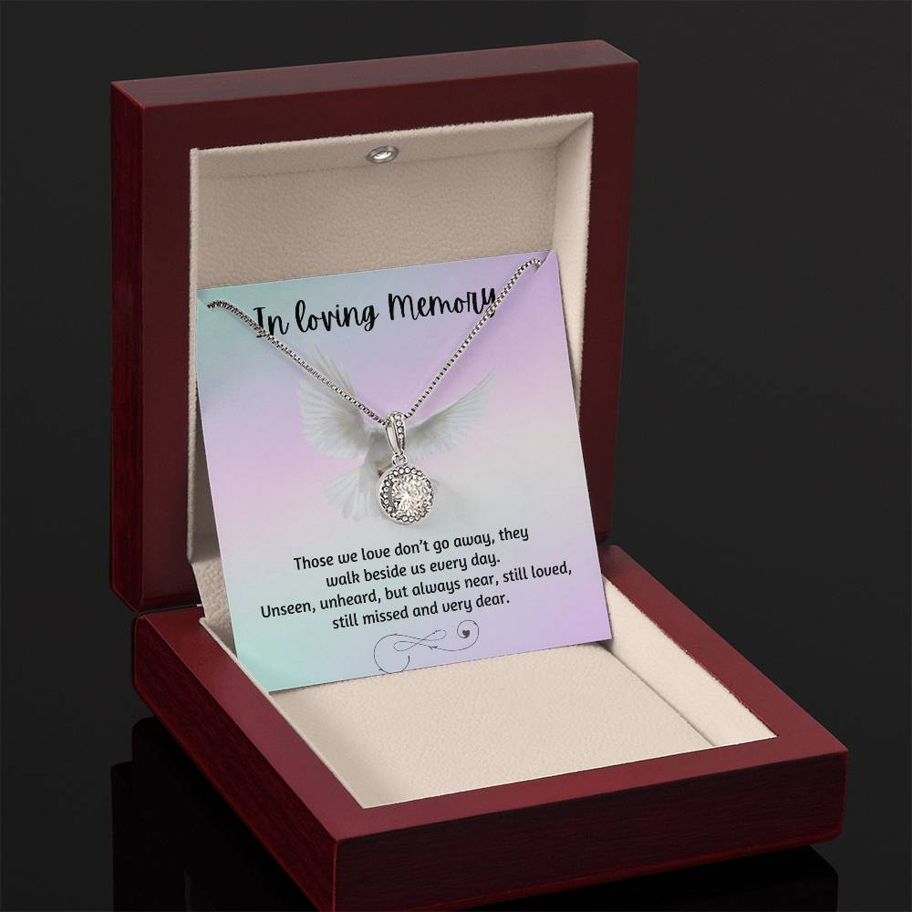 LED mahogany gift box for Eternal Hope Necklace