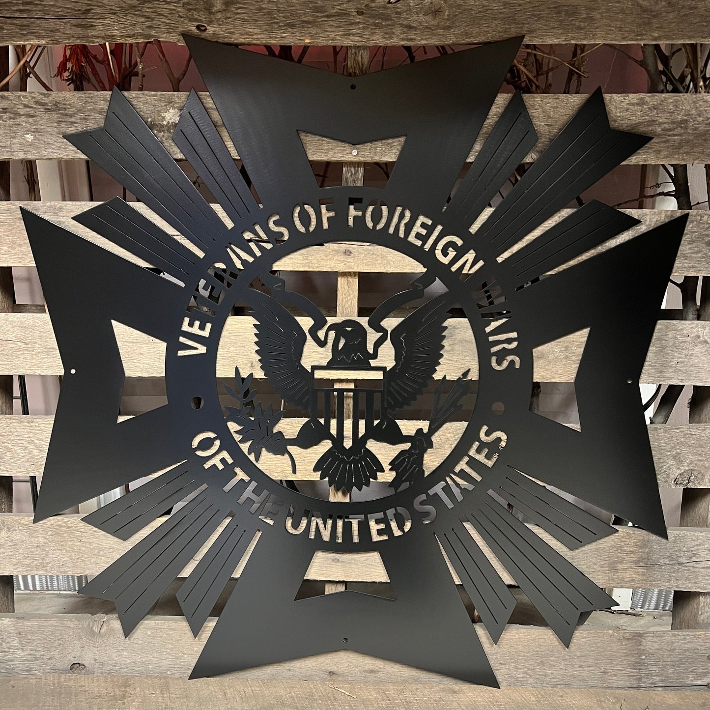 VFW Metal Wall Art Logo | Premium Veteran Décor