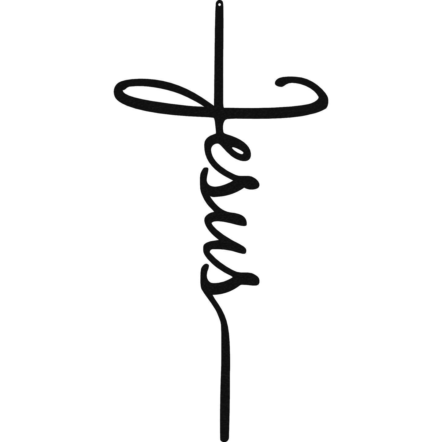 Religious wall sign – Jesus cross design made from 16 gauge steel