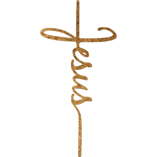 Religious wall sign – Jesus cross design made from 16 gauge steel