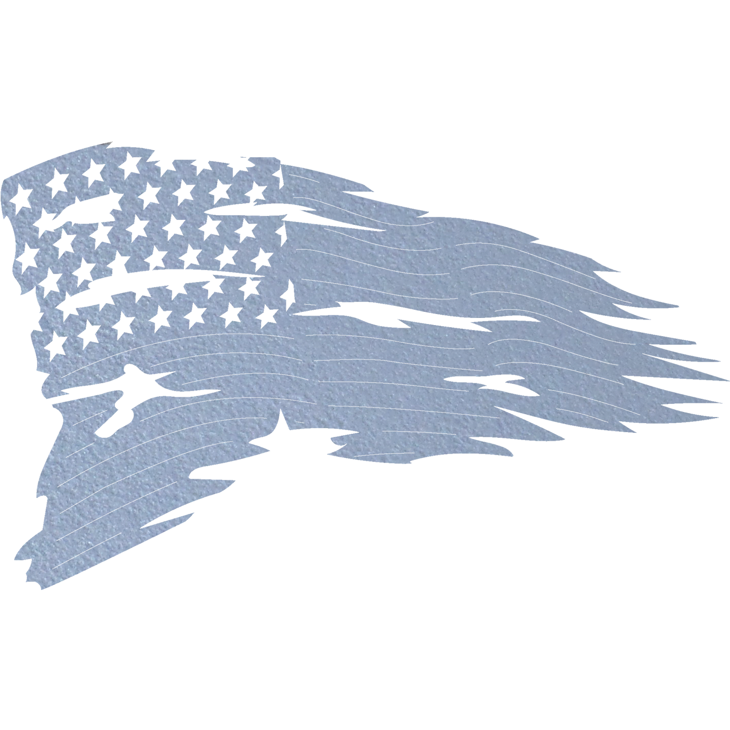 Rustic distressed American flag wall metal art for living room or office