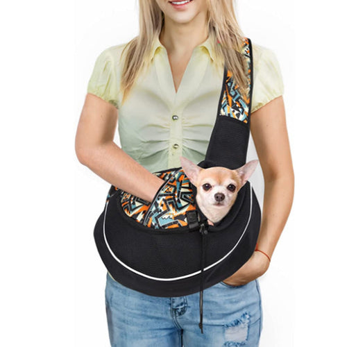 Portable Crossbody Pet Carrier Bag – Outdoor Dog & Cat Travel Sling
