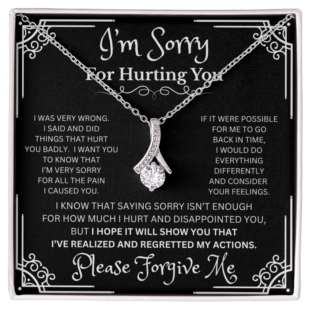 Alluring Beauty I'm Sorry For Hurting You Necklace