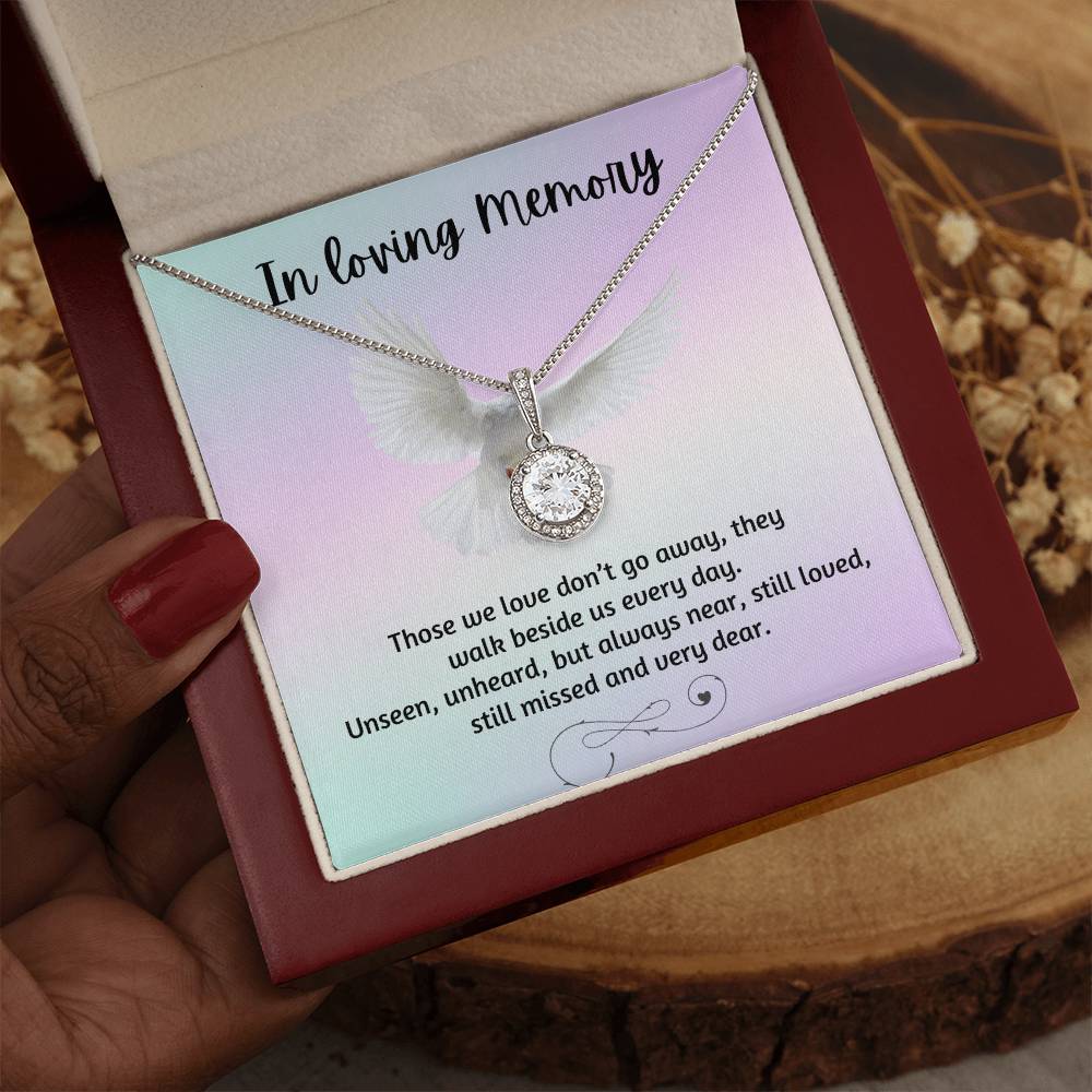 LED mahogany gift box for Eternal Hope Necklace