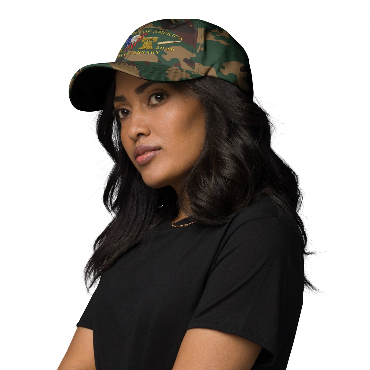 250th Anniversary Patriotic Hat perfect for veterans and Anyone - Camo