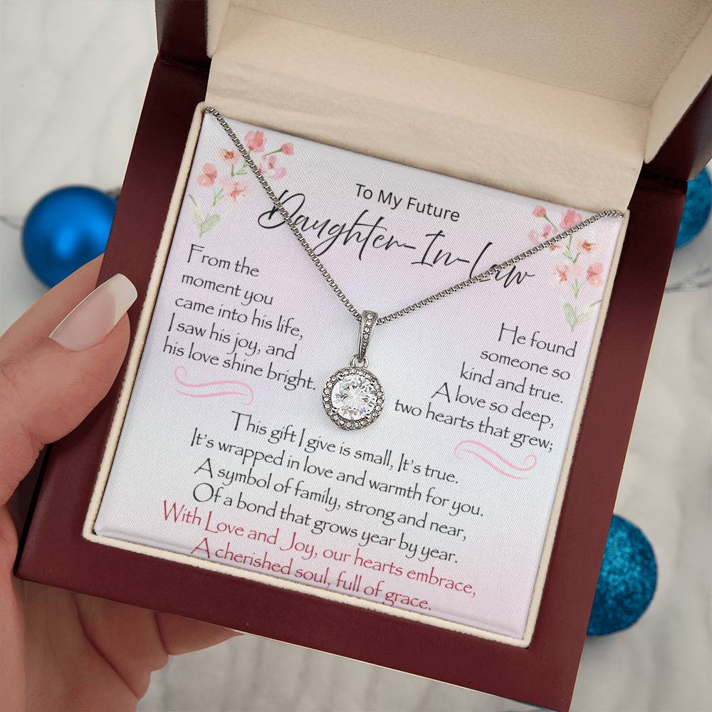 LED mahogany gift box for Eternal Hope Necklace