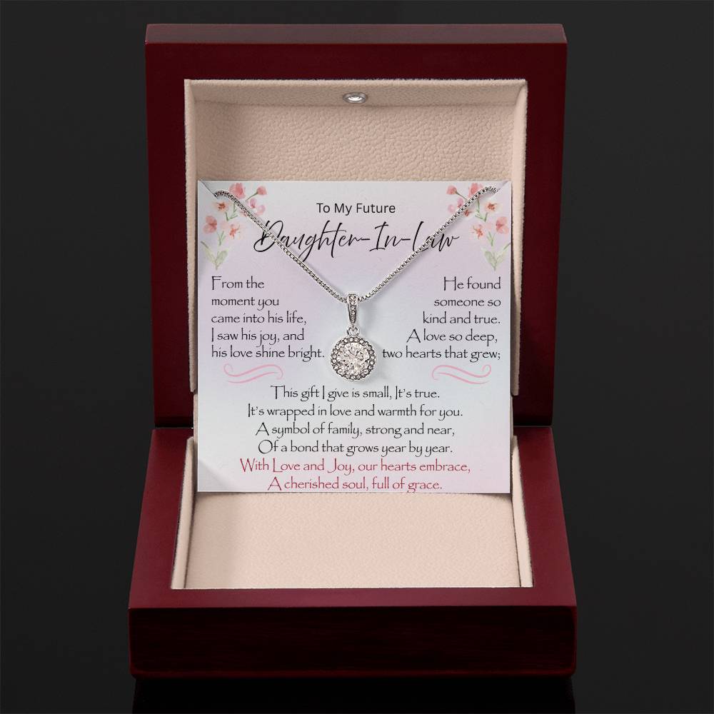 LED mahogany gift box for Eternal Hope Necklace