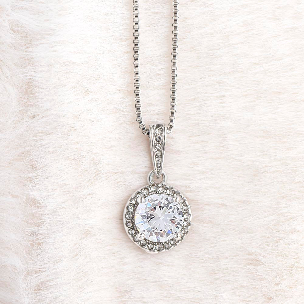 8mm cushion-cut cubic zirconia pendant adjustable box chain 16-18 inch