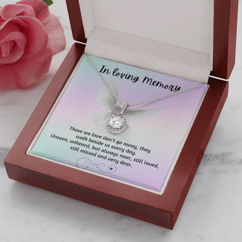 LED mahogany gift box for Eternal Hope Necklace