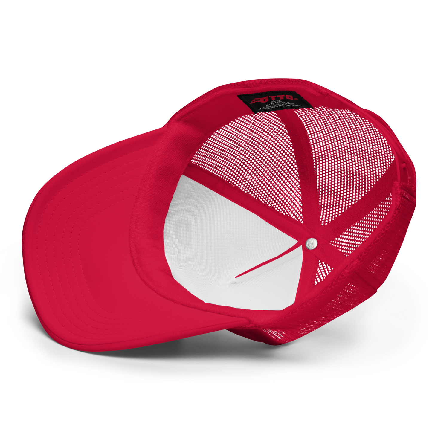 Adjustable snapback foam trucker cap