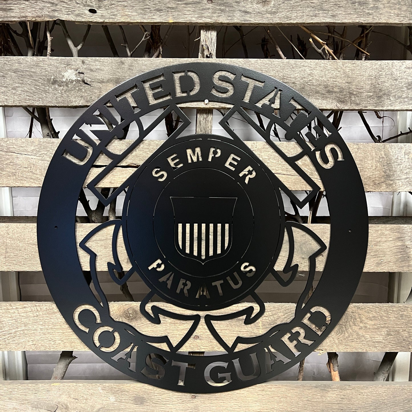 United States Coast Guard Metal Wall Art Logo | Premium USCG Decor
