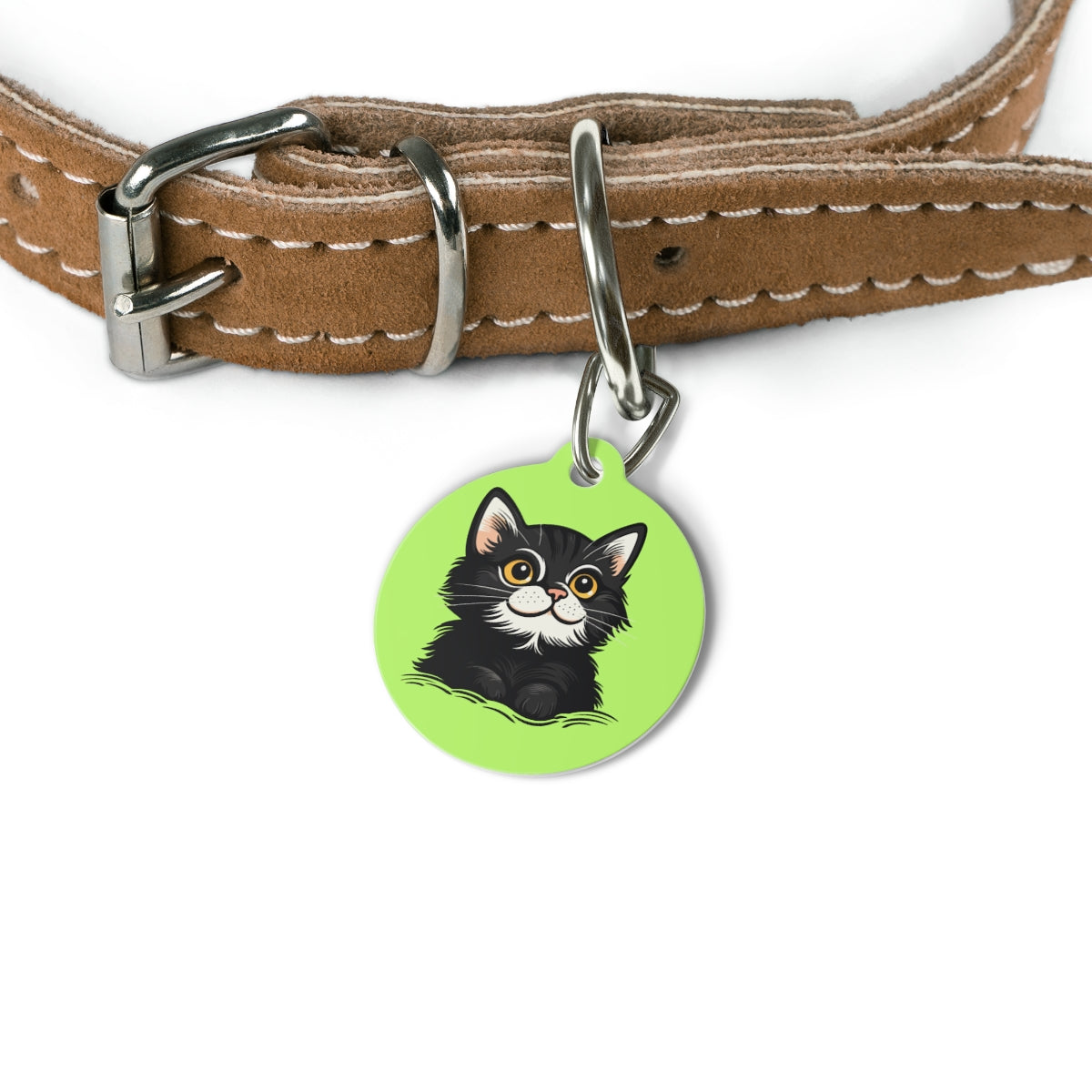 Custom pet ID tag stainless steel personalized dog cat name phone