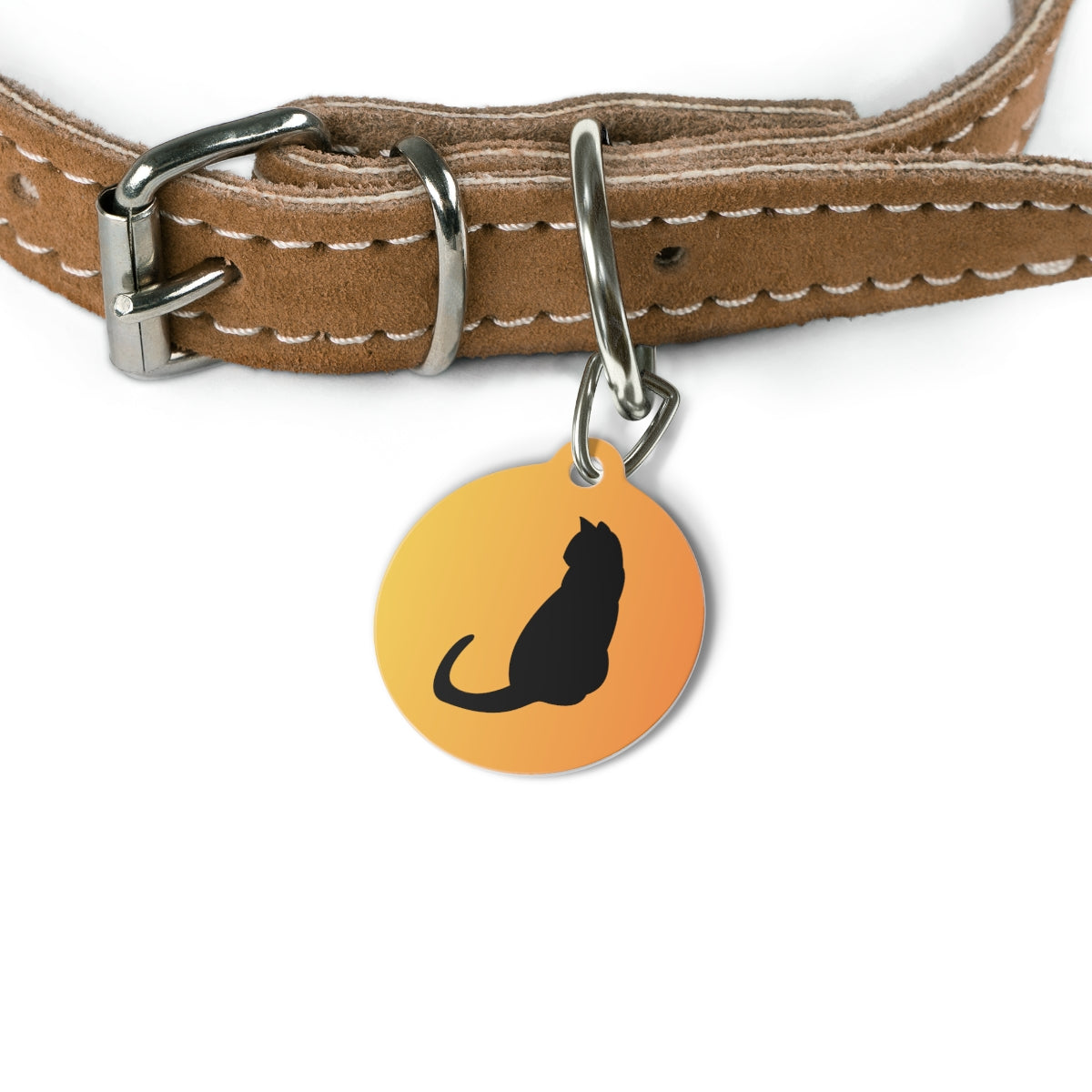 Custom pet ID tag stainless steel personalized dog cat name phone