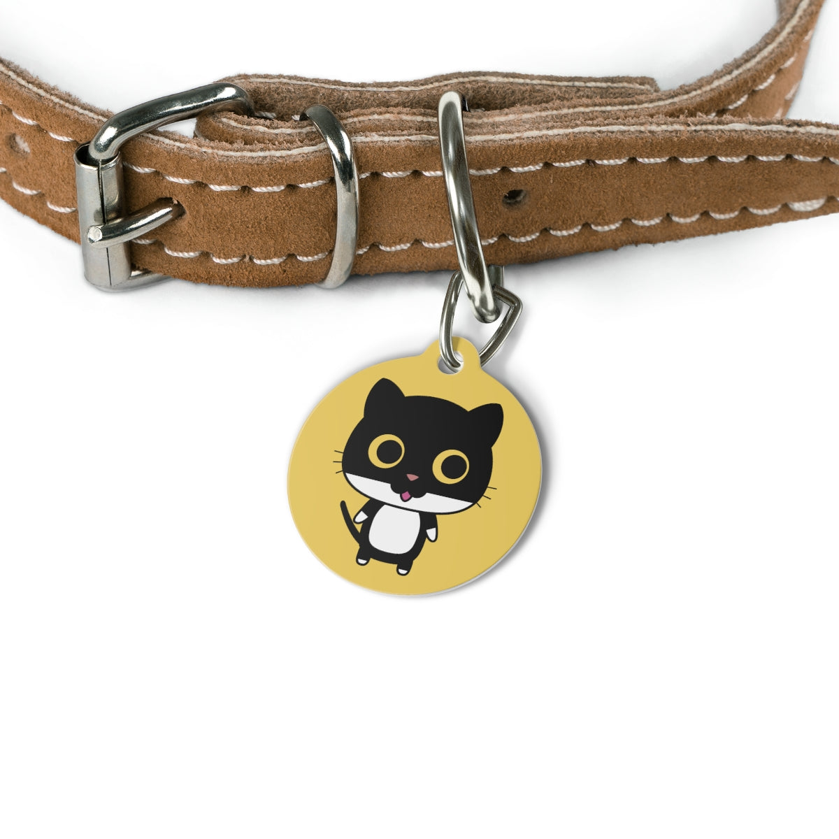 Custom pet ID tag stainless steel personalized dog cat name phone