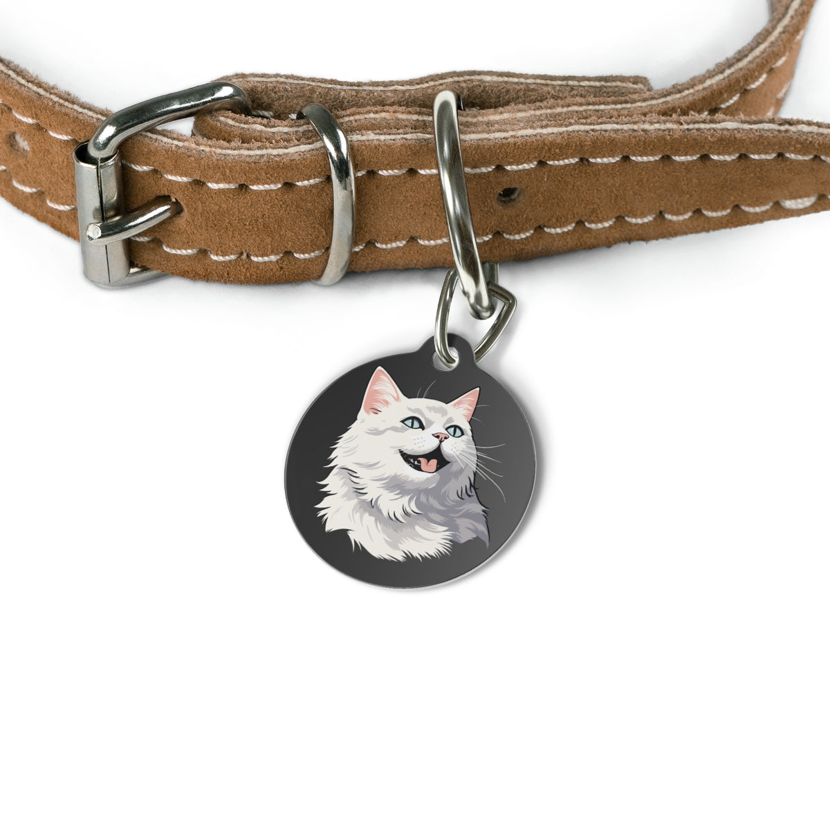 Custom pet ID tag stainless steel personalized dog cat name phone
