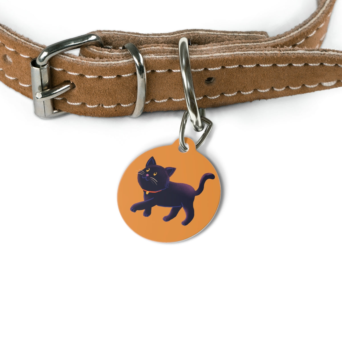 Custom pet ID tag stainless steel personalized dog cat name phone
