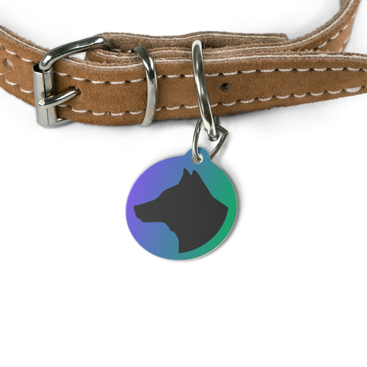 Custom pet ID tag stainless steel personalized dog cat name phone