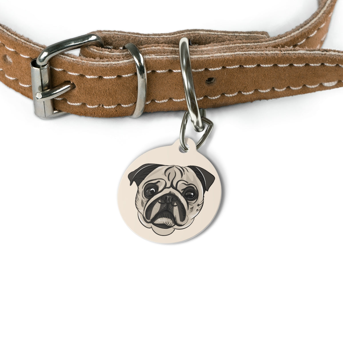 Custom pet ID tag stainless steel personalized dog cat name phone