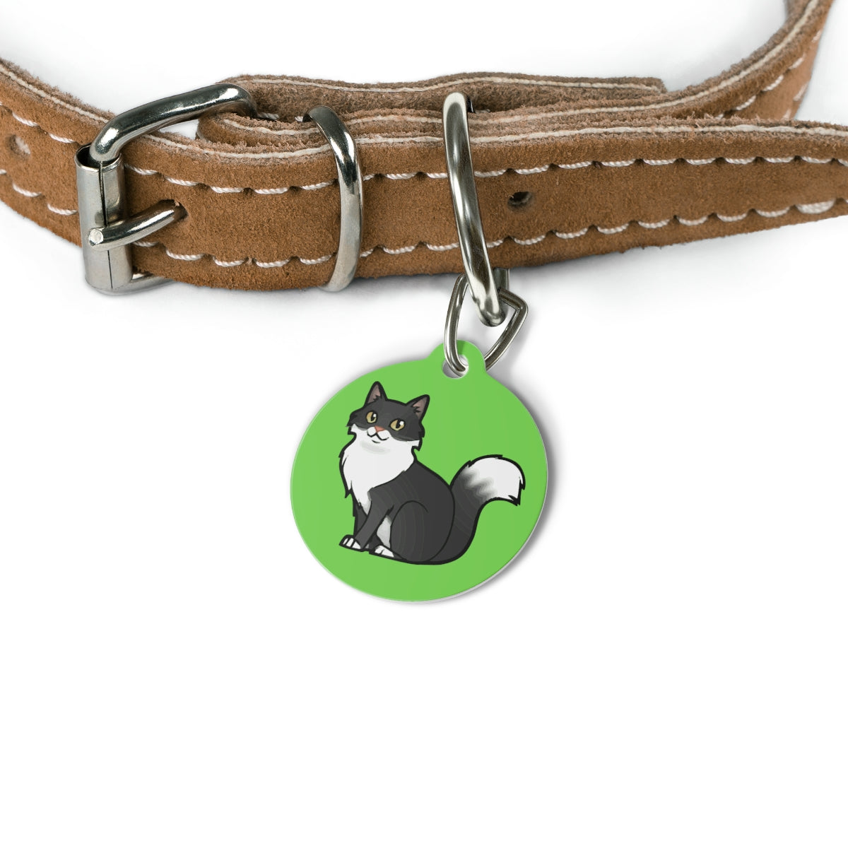 Custom pet ID tag stainless steel personalized dog cat name phone