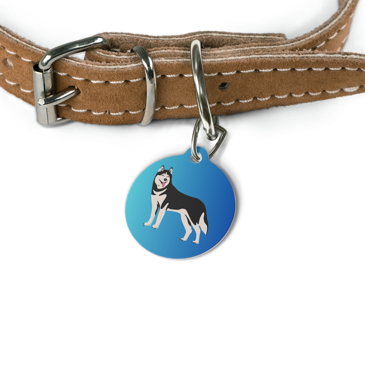 Custom pet ID tag stainless steel personalized dog cat name phone
