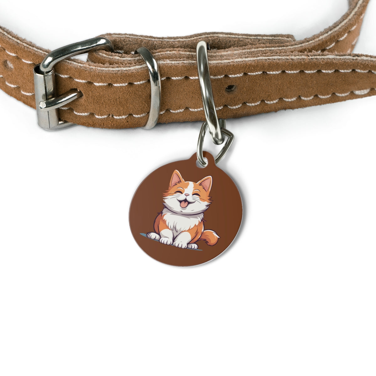 Custom pet ID tag stainless steel personalized dog cat name phone