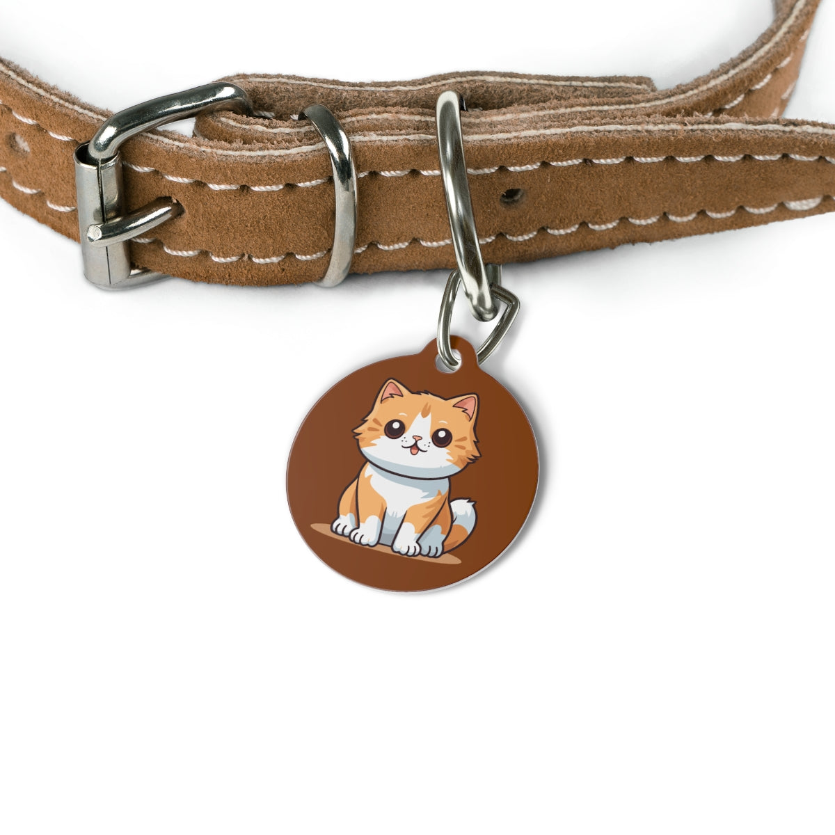 Custom pet ID tag stainless steel personalized dog cat name phone