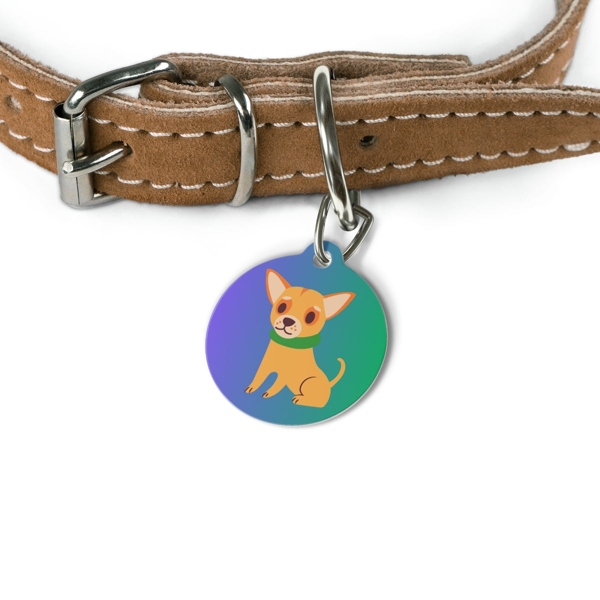 Custom pet ID tag stainless steel personalized dog cat name phone