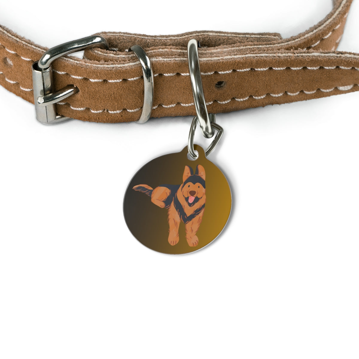 Custom pet ID tag stainless steel personalized dog cat name phone