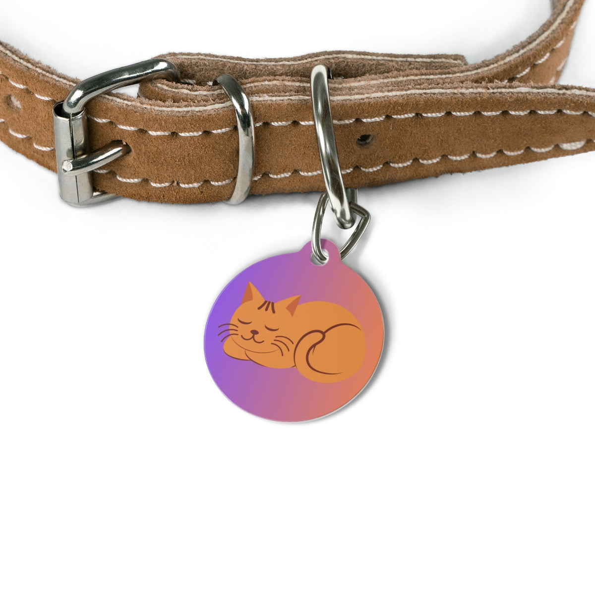 Custom pet ID tag stainless steel personalized dog cat name phone