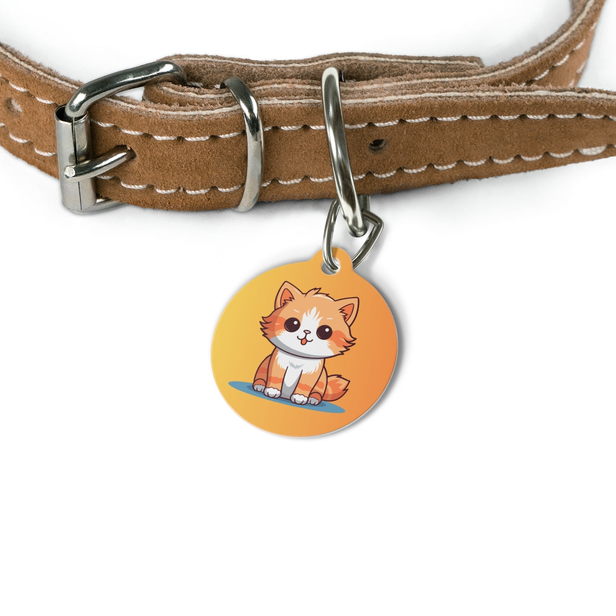 Custom pet ID tag stainless steel personalized dog cat name phone