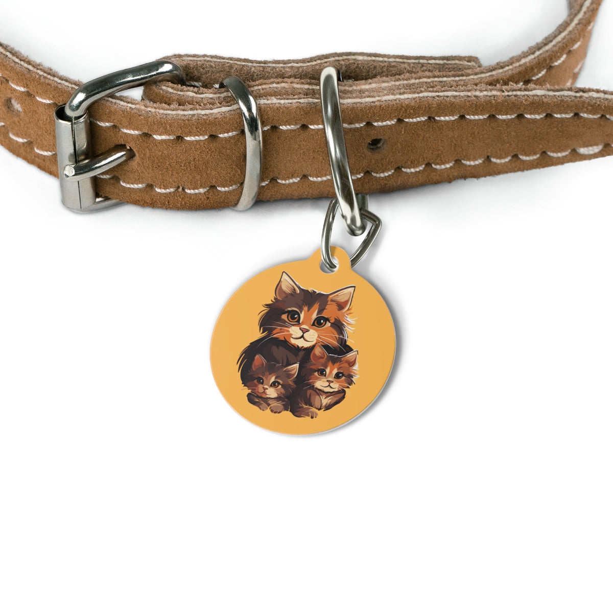 Custom pet ID tag stainless steel personalized dog cat name phone