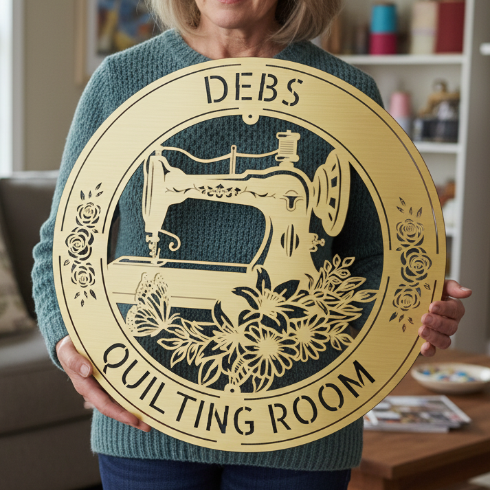 Customized Sewing Metal Sign for Their Quilting Room | Custom Wall Décor