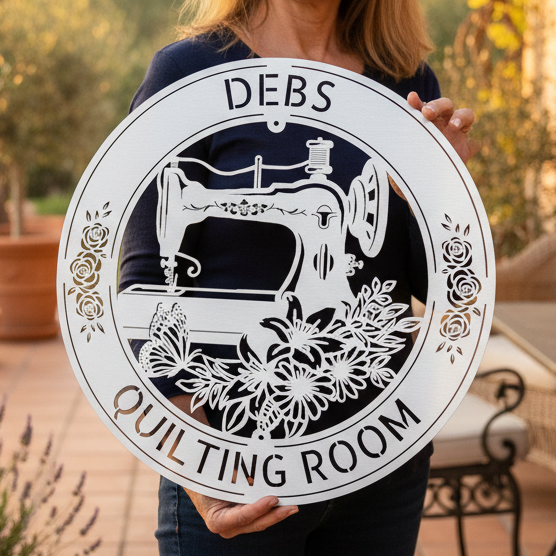 Customized Sewing Metal Sign for Their Quilting Room | Custom Wall Décor