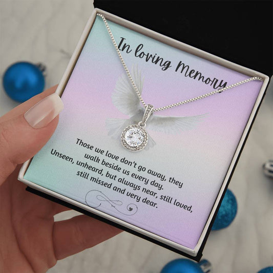 Eternal Hope Necklace in loving memory tribute gift stainless steel