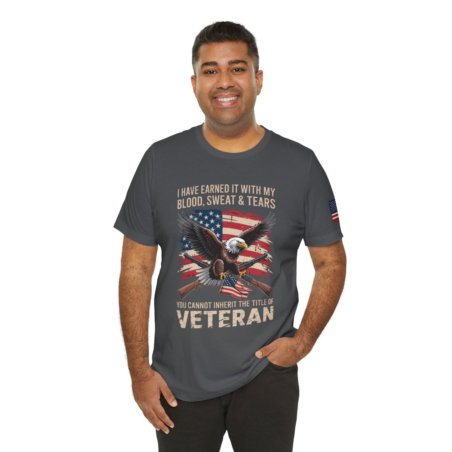 You cannot inherit the title of veteran tee Grey