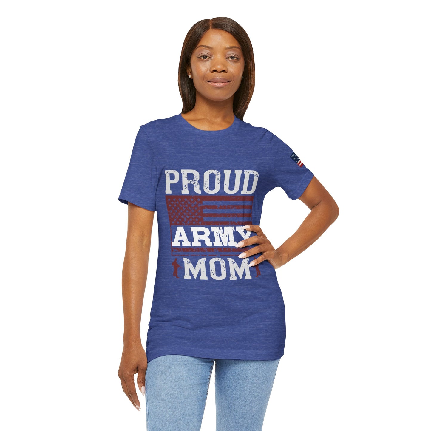 Proud Army Mom Tee – USA Pride Military Mom Tribute T-Shirt