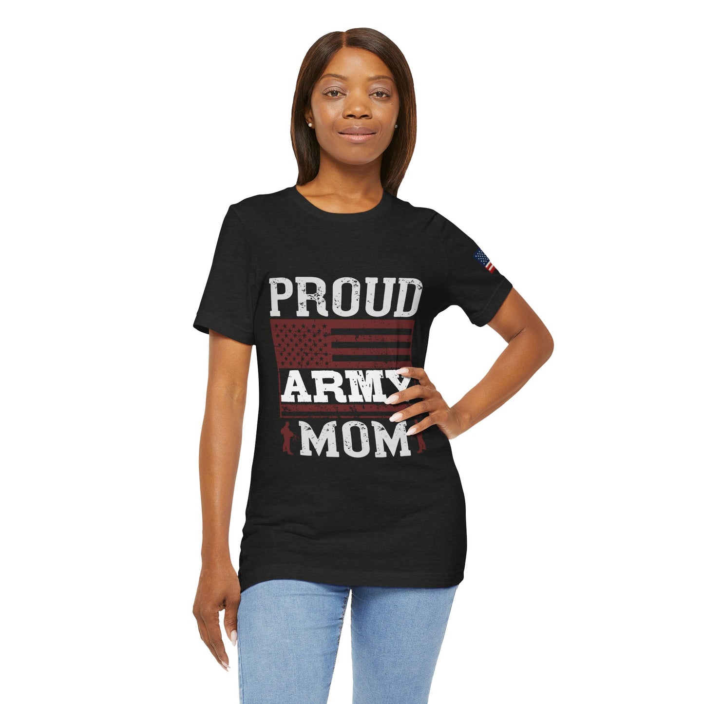 Proud Army Mom Tee – USA Pride Military Mom Tribute T-Shirt