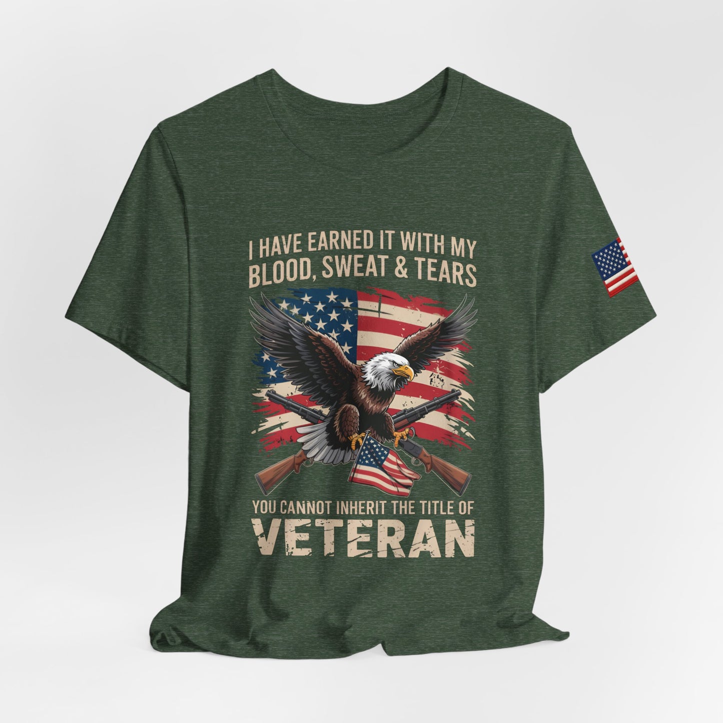 You cannot inherit the title of veteran tee  Green