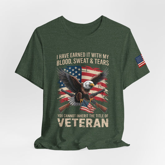 You cannot inherit the title of veteran tee  Green