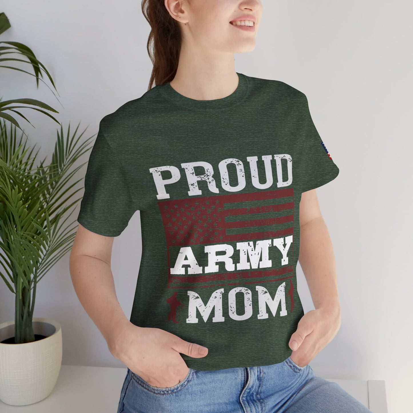 Proud Army Mom Tee – USA Pride Military Mom Tribute T-Shirt