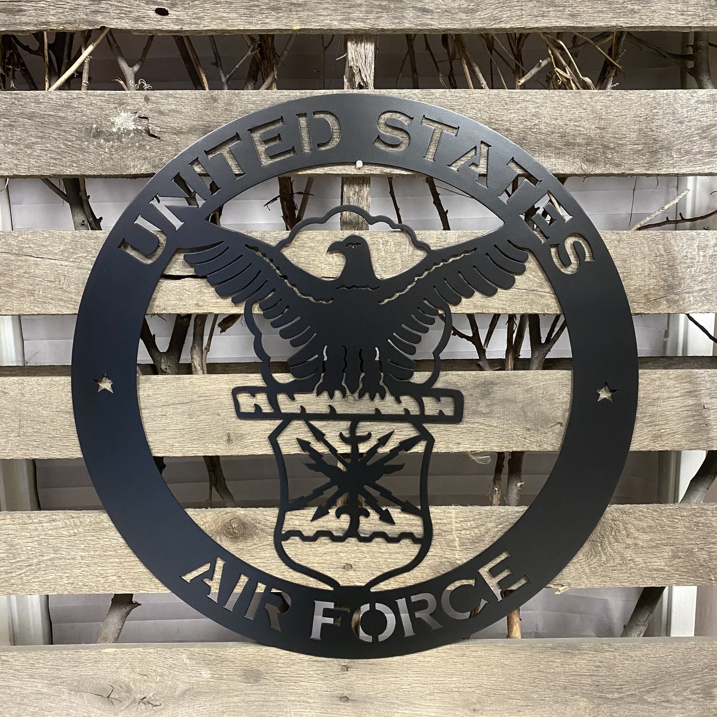 United States Air Force Metal Wall Art Logo | Premium Military Decor