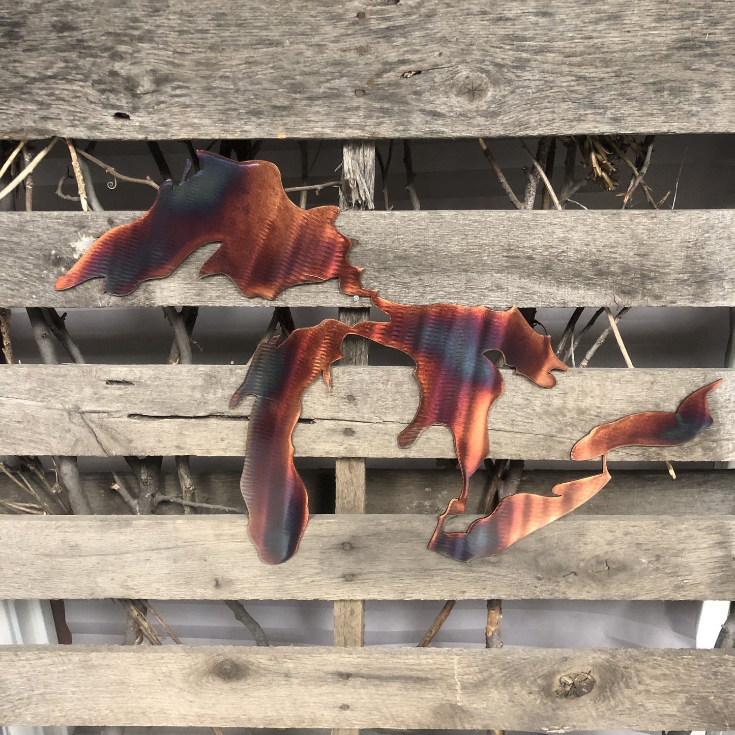 Burnished Copper Great Lakes Sculpture