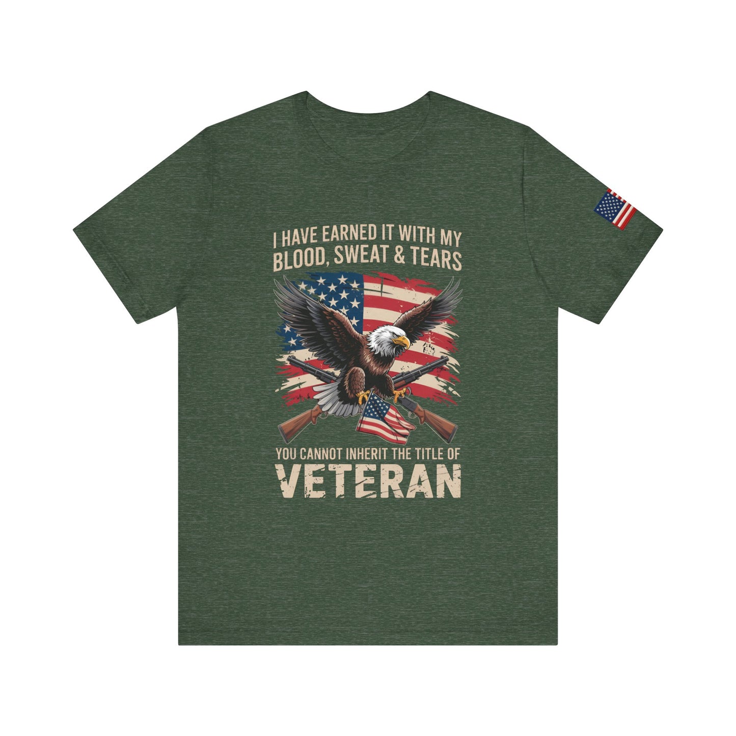 You cannot inherit the title of veteran tee  Green