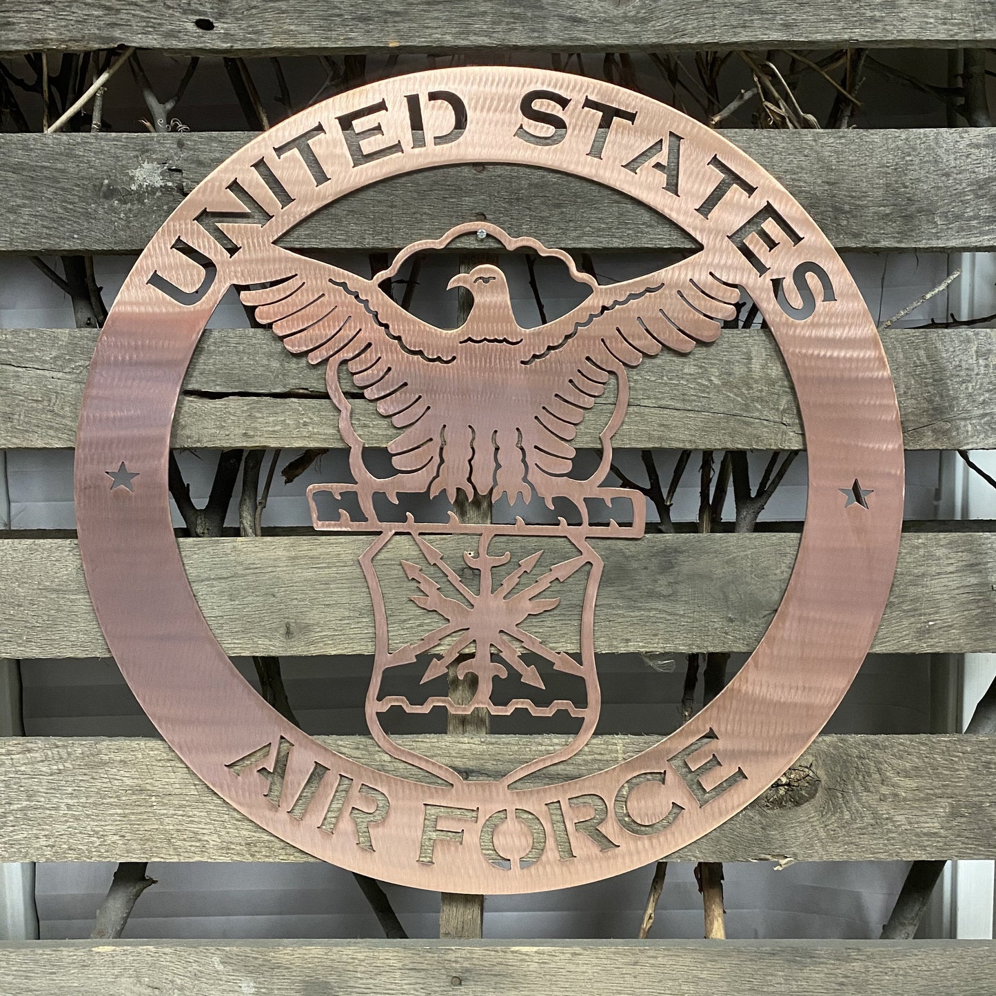 United States Air Force Metal Wall Art Logo | Premium Military Decor